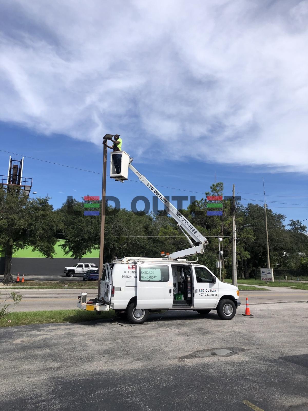 Exterior LED lighting installation Central Florida